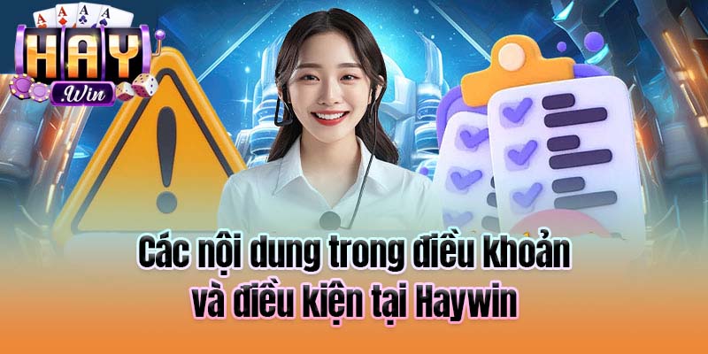 Các nội dung trong điều khoản và điều kiện tại Haywin