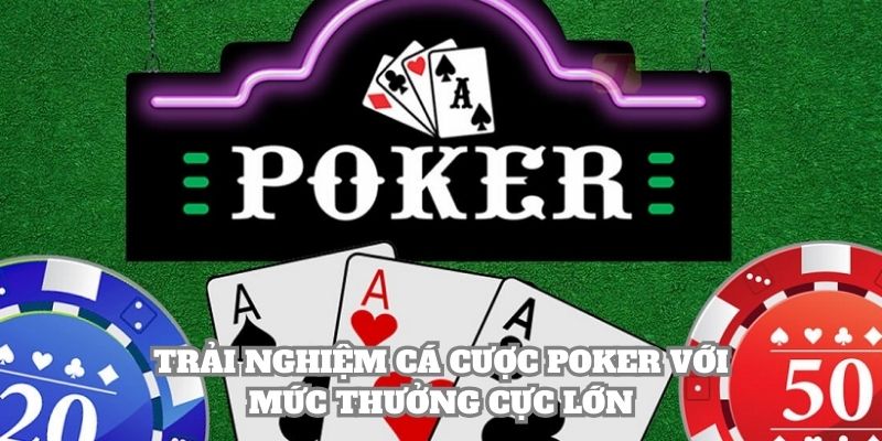 Trải nghiệm cá cược Xì tố với mức thưởng cực lớn